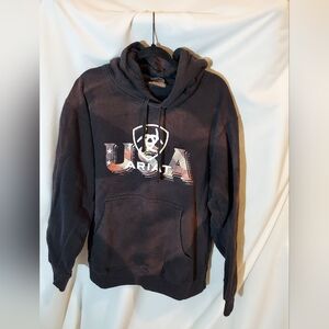 Ariat Men's Black Hoodie With USA Screenprint